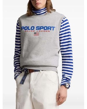 Polo Ralph Lauren Logo-Print Vest - Blue