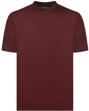 Giuliano Galiano High-Neck Short-Sleeve T-Shirt - Red