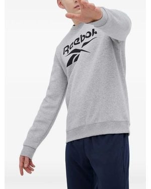 Reebok Logo-Print Sweatshirt - Grey