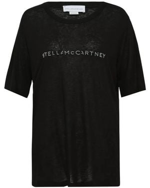 Stella McCartney ビーズトリム Tシャツ - ブラック