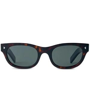 Prada Oval-Frame Sunglasses - Grey