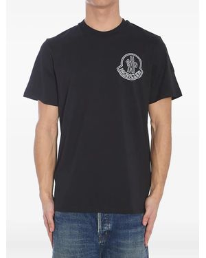Moncler ロゴ Tシャツ - ブラック