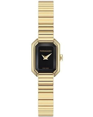 Ferragamo Crystal Tank Petite 20Mm 腕時計 - ホワイト