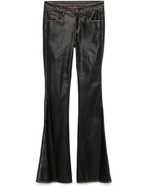 DIESEL Flared Leg Trousers - Black