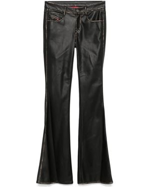DIESEL Flared Leg Pants - Black