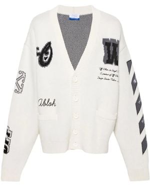 Off-White c/o Virgil Abloh Off- Moon Varsity カーディガン - ナチュラル