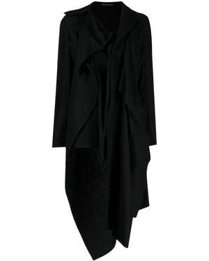 Yohji Yamamoto Asymmetric Wool Jacket - Black
