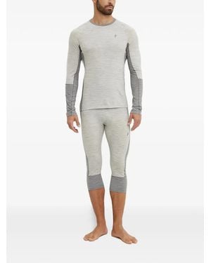 Peak Performance Legging Crop À Empiècements Contrastants - Gray