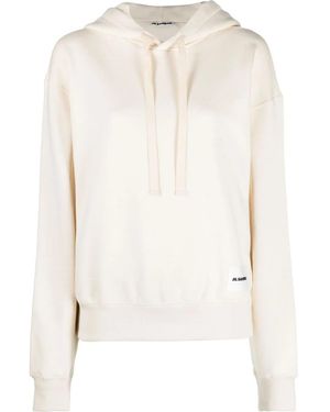 Jil Sander ドローストリング パーカー - ホワイト
