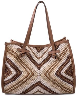 Gianni Chiarini Marcella Woven Tote Bag - Brown