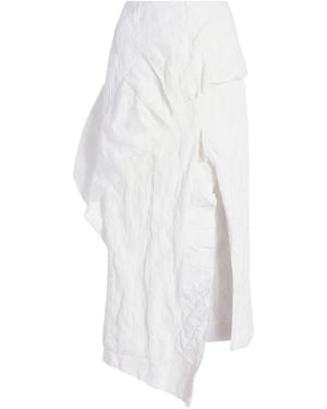 Proenza Schouler Hansly Ruffled Midi Skirt - White