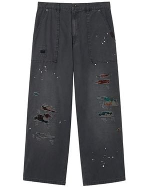 AFTERMATHS Jeans Con Effetto Vissuto - Grigio