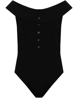 Gestuz X Barbie Off-Shoulder Bodie - Black