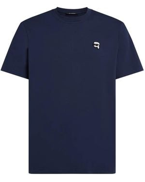 KARL LAGERFELD T-Shirt Ikon - Blue