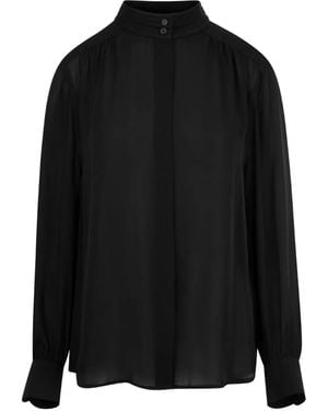 Nili Lotan Blusa Revi A Collo Alto - Nero