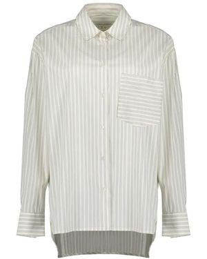 IRO Striped Long-Sleeved Shirt - White