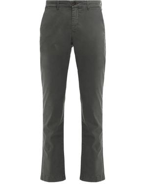 Moorer Bogart-Ras Button Trousers - Grey