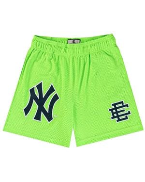 Eric Emanuel X New Era Logo-Print Shorts - Green