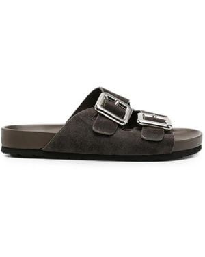 SERGIO MORETTI FIRENZE Buckle-Fastening Sandals - Black