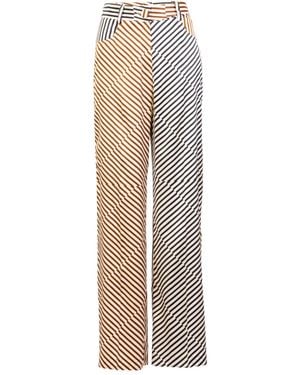 Silvia Tcherassi Emine Striped Pants - White