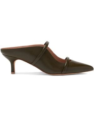 Malone Souliers Maureen Leather Mules - Brown