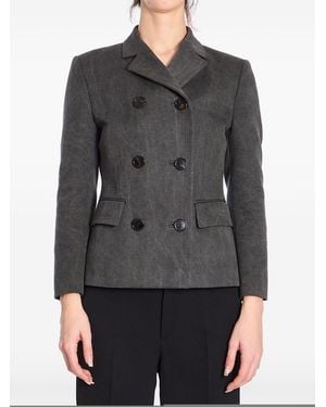 Gucci Double-Breasted Coat - Grey