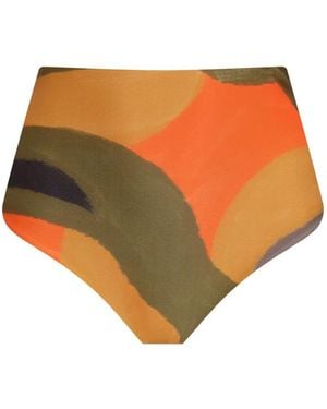 Lygia & Nanny High-Waisted Printed Bikini - Orange