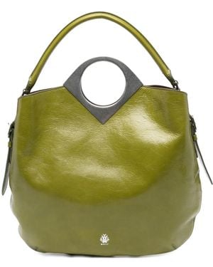 Bally Anni Moon Tote Bag mit rundem Henkel - Grün