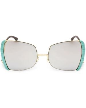 Ic! Berlin Geometric-Frame Sunglasses - Metallic