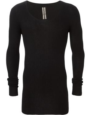 Rick Owens Scoop Neck Jumper - Black