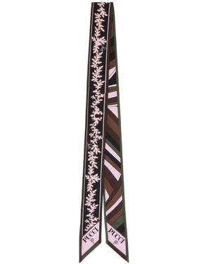 PUCCI Printed Silk Foulard - White