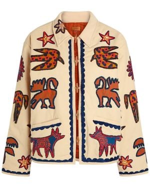 Mother Embroidered Jacket - White