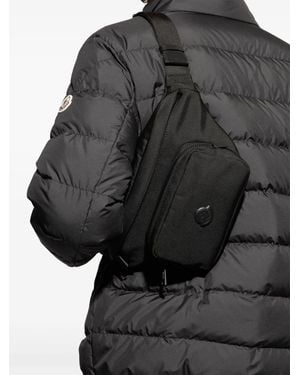 Moncler Gürteltasche Mit Logo-Applikation - Schwarz
