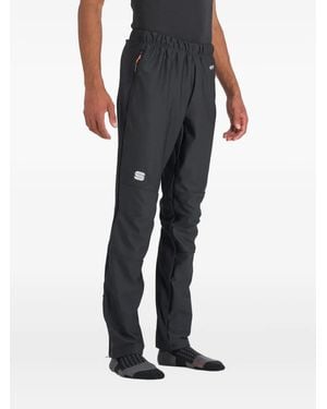Sportful Elasticated-Waist Track Trousers - Black