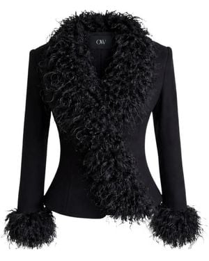 OW Collection X Revolve Remy Veste Bordée De Fourrure Artificielle - Black
