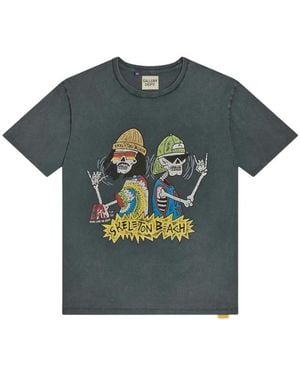 GALLERY DEPT. Atk Skeleton Beach Graphic-Print T-Shirt - Blue