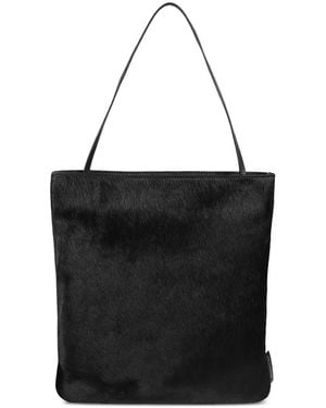Loulou de Saison Sawa Calf-Hair Tote Bag - Black