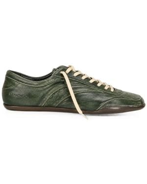 NAMACHEKO Osterly Leather Trainers - Green