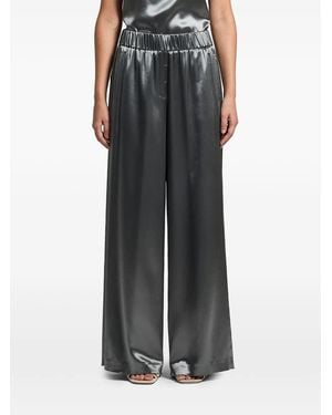 Peserico Fluid Satin Pants - Black