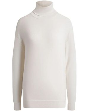 12 STOREEZ Merino Turtleneck - White