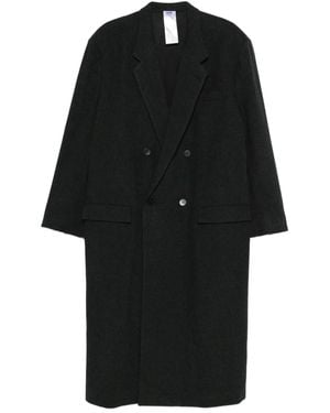 Magliano Double-Breasted Wool Coat - Black