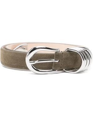 DEHANCHE Hollyhock Suede Belt - Green