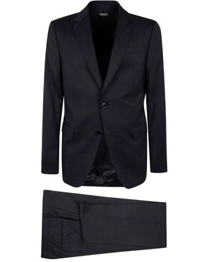 ZEGNA Pure Wool Suit - Blue