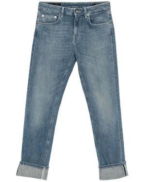 Dondup Vaqueros Coco Con Parche Del Logo - Azul