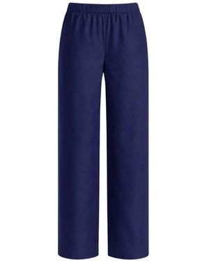Liviana Conti Julian Elasticated-Waistband Trousers - Blue
