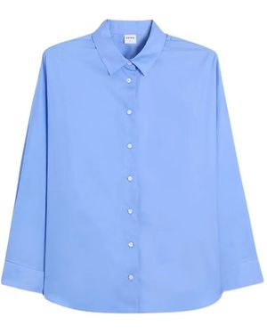 Aspesi Buttoned Poplin Shirt - Blue