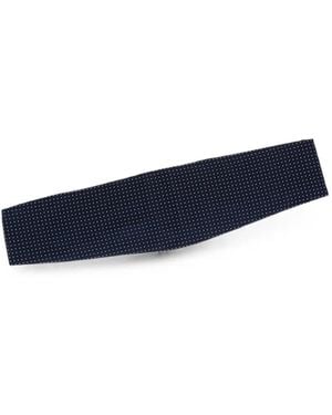 Corneliani Patterned Silk Cummerbund - Blue