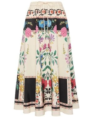 La DoubleJ Drawstring Skirt - White