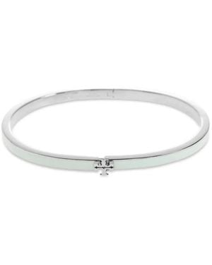 Tory Burch Icon Thin Enamel Bracelet - White
