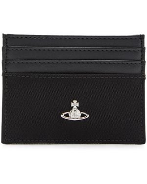 Vivienne Westwood Porte-Cartes À Plaque Orb - Black